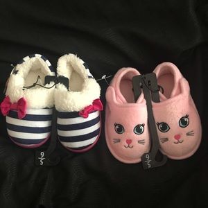 Set of toddler slippers